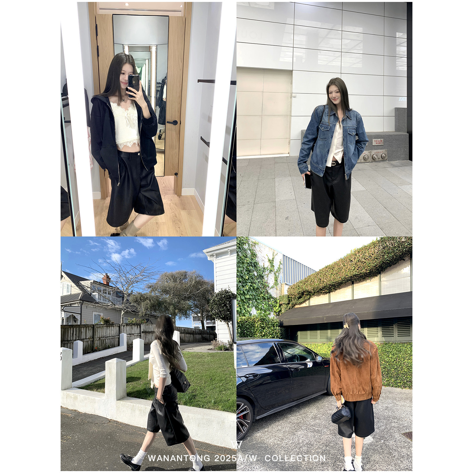 WANANTONG 中裤爱好者 质感穿搭黑银十字扣皮中裤女秋季,女装/女士精品,休闲裤,淘宝优惠券,粉丝福利购,淘宝优惠卷