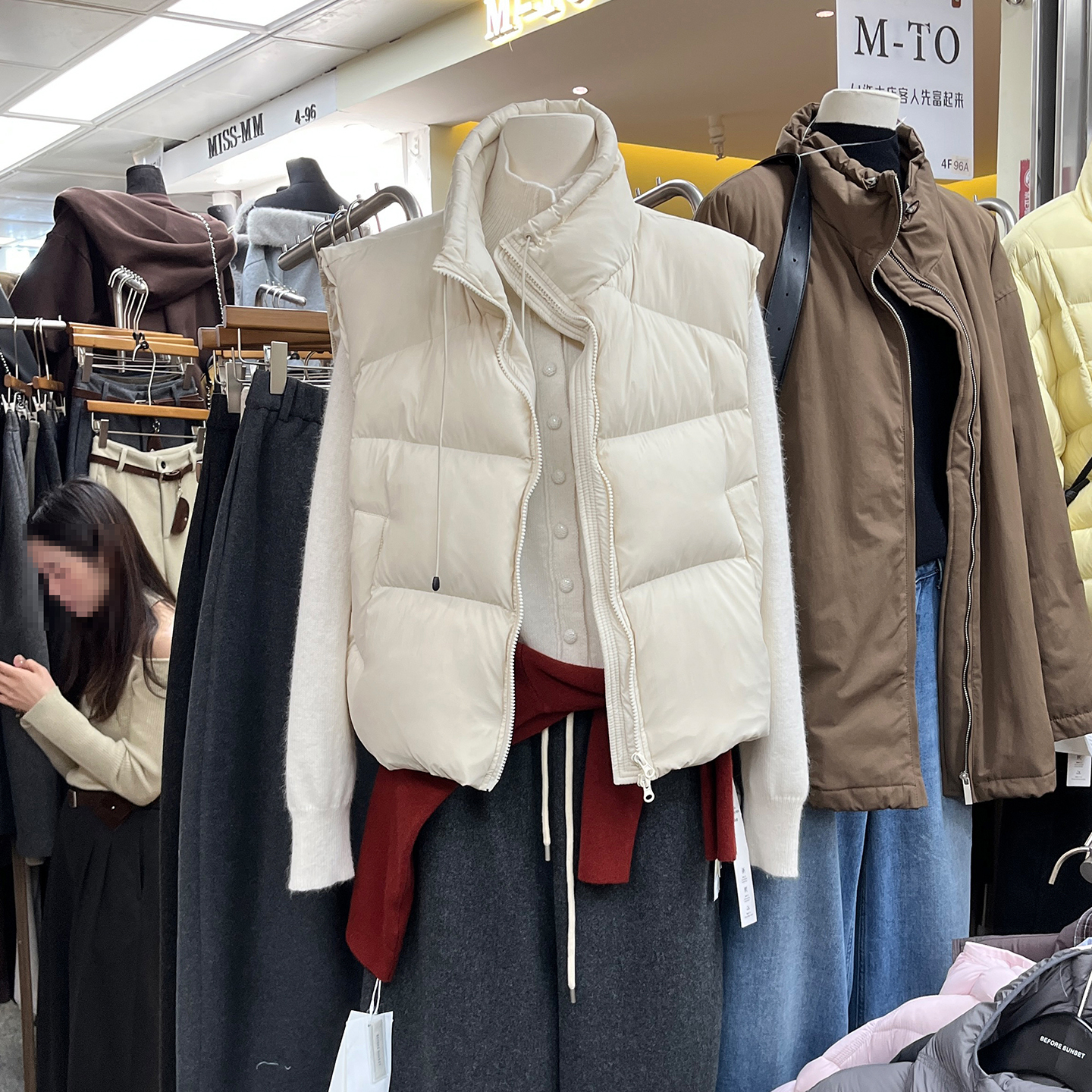 高领马甲背心加厚保暖无袖棉衣冬