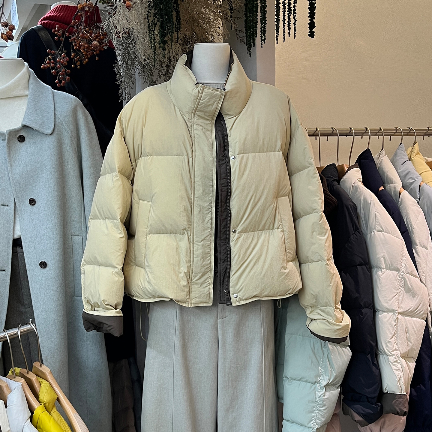 拼色面包服外套女保暖棉袄防风冬