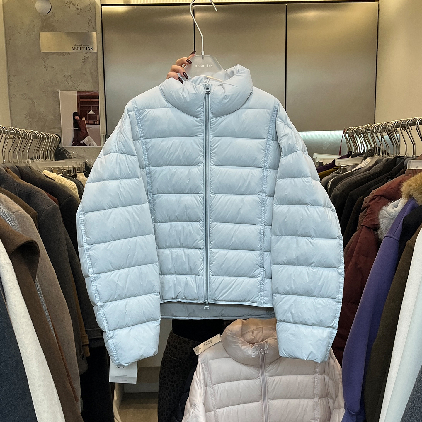 灯笼袖保暖羽绒面包服外套