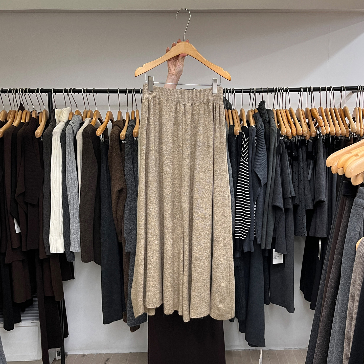 阔腿休闲裤垂感针织甩裤女