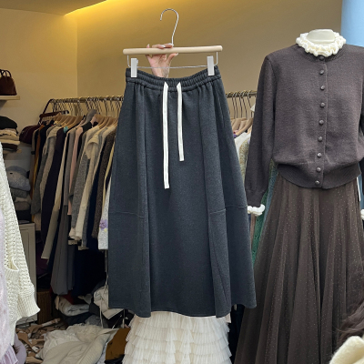 梨形伯克利裙子毛呢裙半身裙