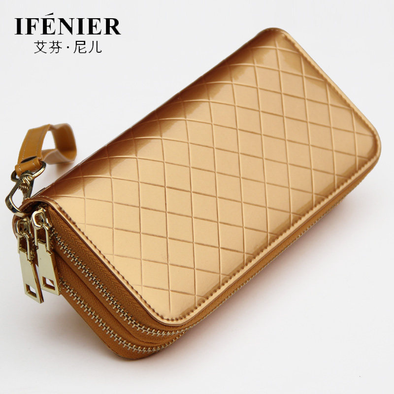 女士大容量钱包真皮卡包钥匙二合一皮夹多功能手包双拉链长款多层