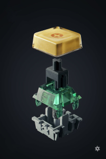 【315-键帽特写】C4D工程OC渲染3D模型素材场景灯光电商源文件