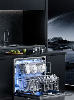 【467-高级洗碗机】C4D工程OC渲染3D模型素材三维场景海报电商