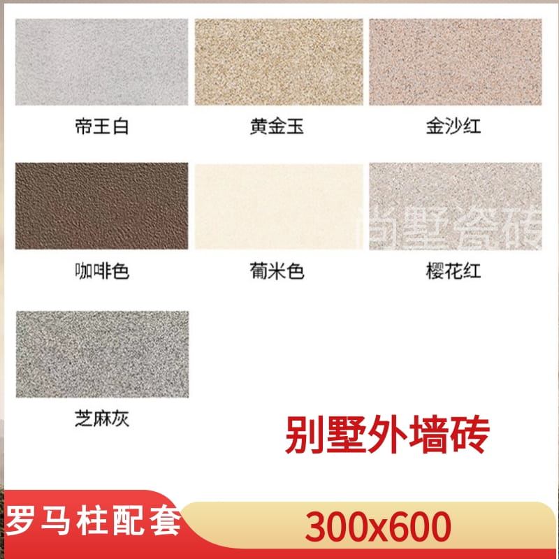 外墙瓷砖全瓷300x600别墅自建房