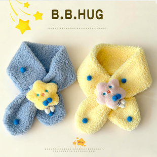 婴儿围巾冬季 加厚加绒保暖洋气可爱男女儿童脖套户外宝宝围脖冬天