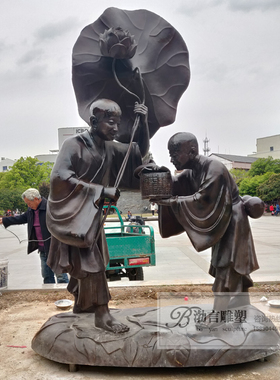 铸铜景观公园落地雕像渤言雕塑铜