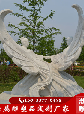 梁祝人物雕塑爱情文化主题