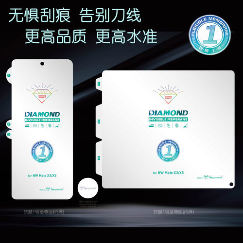 不翘边华为MateX7软膜1号无刀线