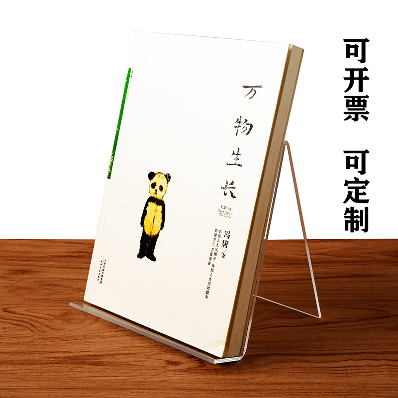 定做a4亚克力书本展示架 书城书架 陈列架相册宣传册唱片展架摆台