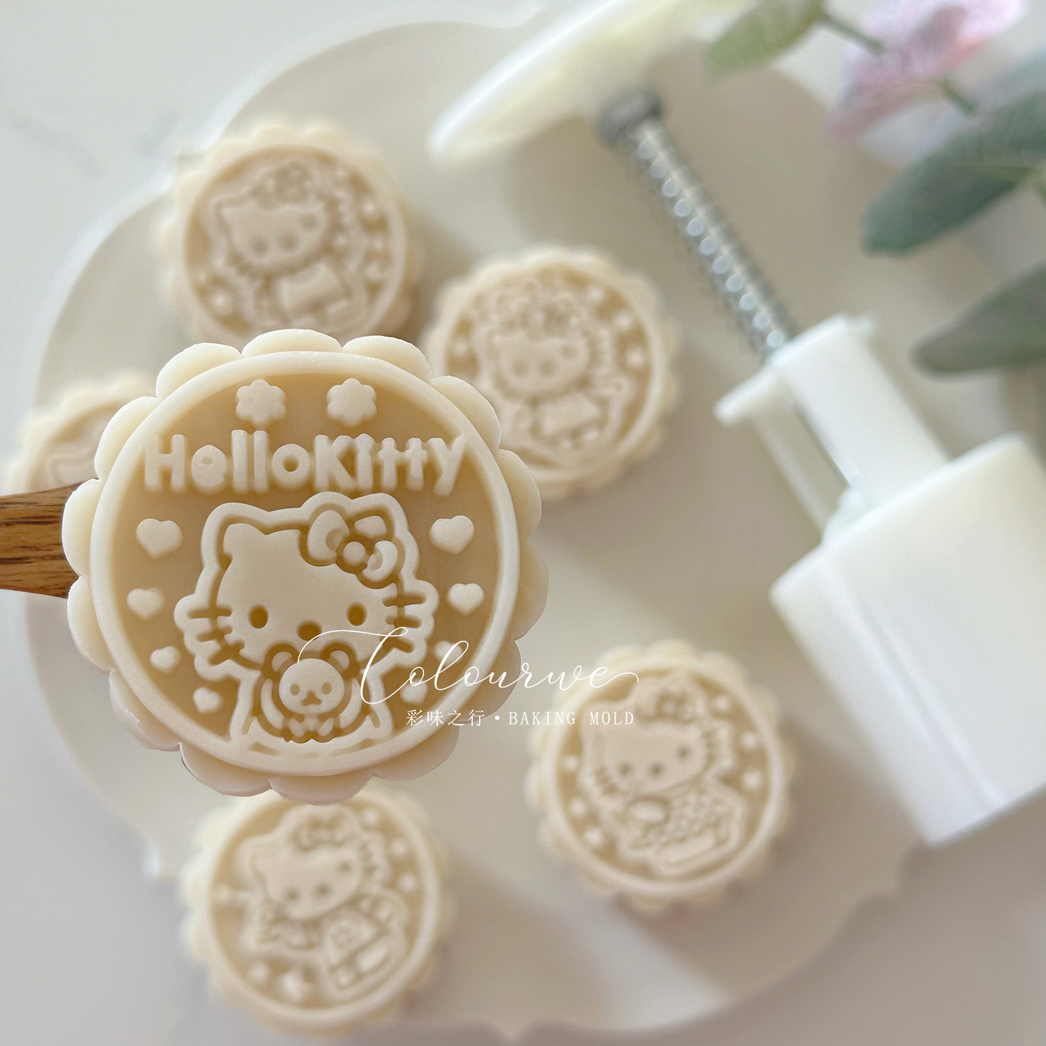 50g卡通KT猫咪中秋节月饼模具