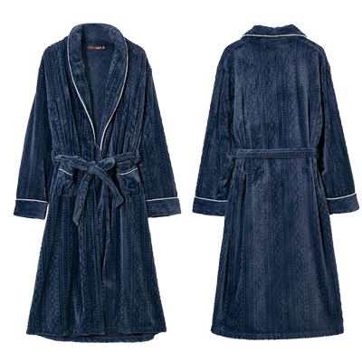 达尔丽男士法兰绒睡袍