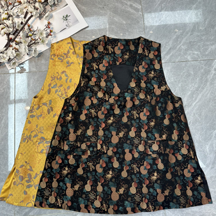 阅悦26年早春人丝提花V领中长款 B12 背心YS118