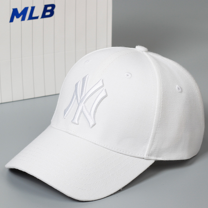 韩国NY女帽子白色白标潮牌鸭舌帽2019新款洋基队棒球帽男在类目 服饰配件/皮带/帽子/围巾, 帽子中 - 来自Buy2taobao.com提供专业的淘宝代购服务
