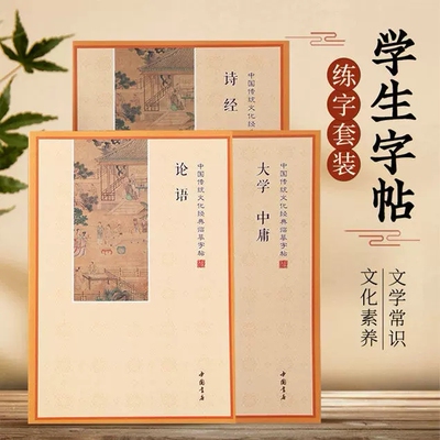 经典道德经了凡四训论语诗经小学生练字帖初中生写字贴楷书硬笔