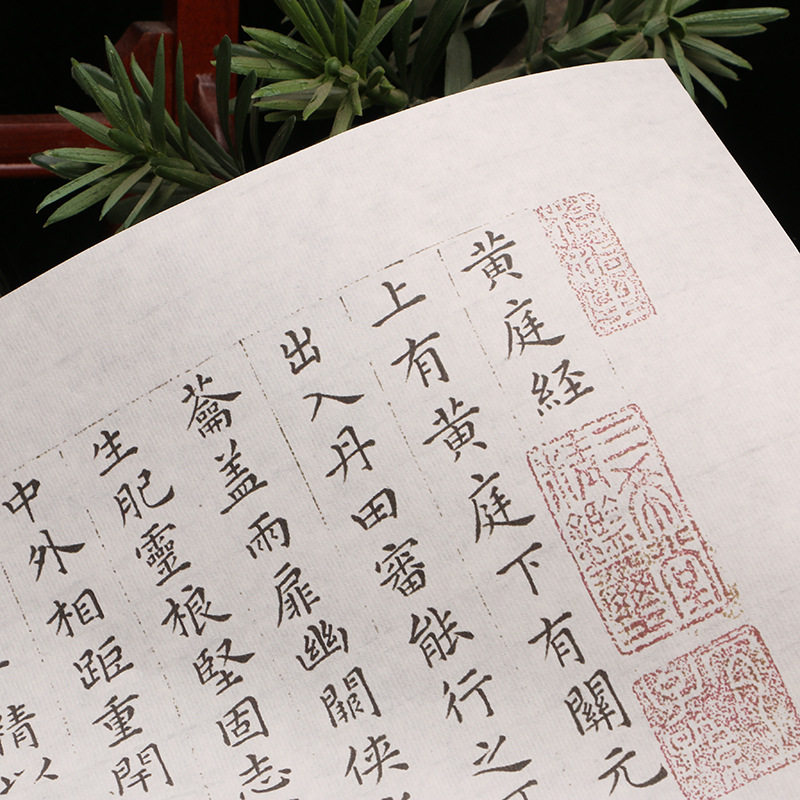 祝允明祝枝山毛笔小楷黄庭经描红字帖初级练习用批发临摹书画纸贴