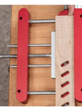 红色为塑胶钻孔雕刻机定位器木工定位器打孔定位器木工打孔定位器