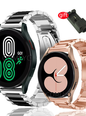 COMLYO适用三星Galaxy Watch 6 5 4表带不锈钢米兰磁吸腕带Classi