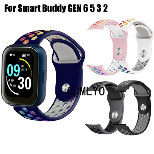 适用 GEN 6 5 3 2 Posb Smart buddy watch手表带硅胶反扣运动