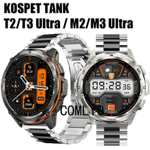 适用KOSPET TANK T3 Ultra 2 M3 M2 T2 手表带商务金属钢带男款