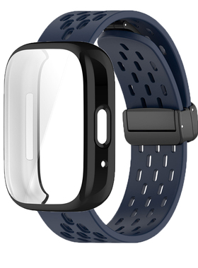 适用红米手表3青春版Redmi watch 3 Active表带+保护壳 硅胶运动