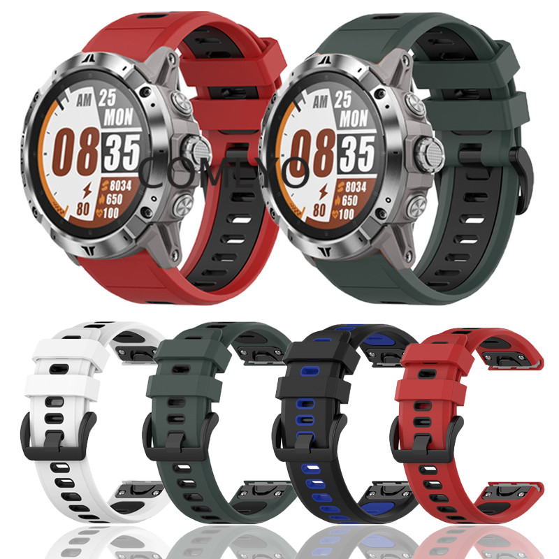 适用高驰表带快拆双色运动硅胶