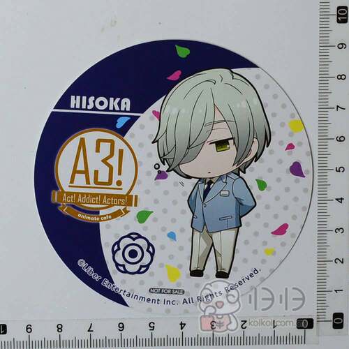 日本正版现货]A3!满开剧团 × animatecafe 杯垫 御影密