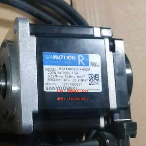 议价R2AA06020FXH00M全新新伺服马达SANYODENKI议价包邮200W山洋