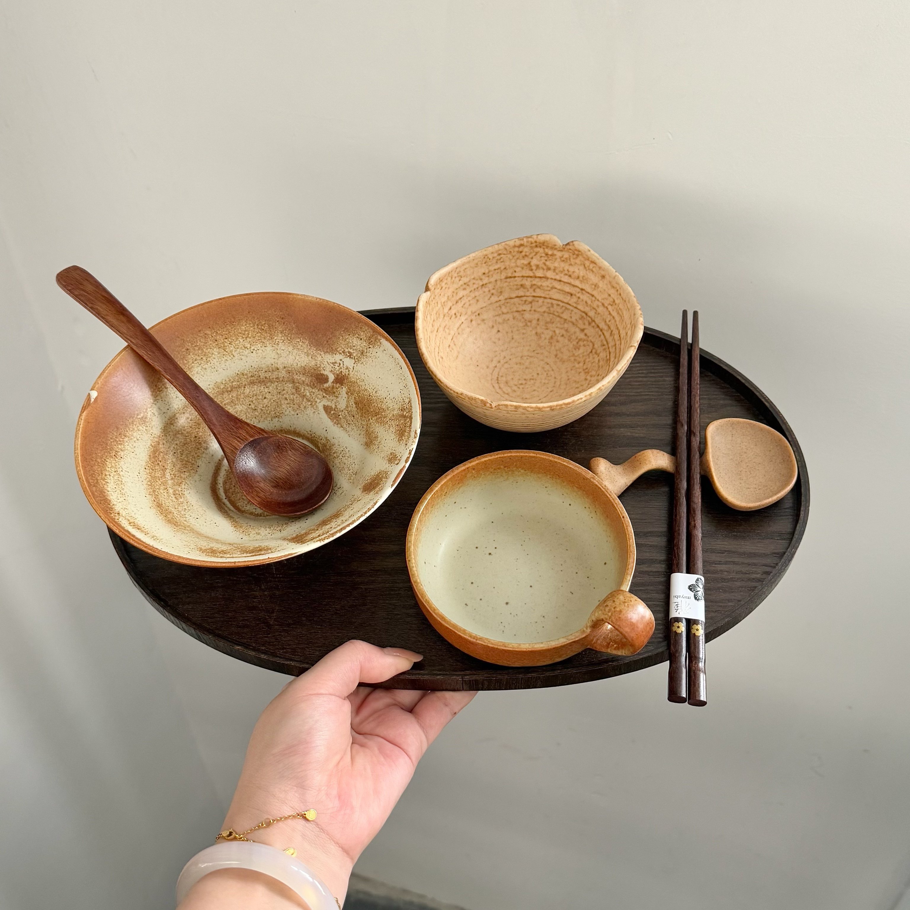 漫生活老板娘 陶木暖食 温暖色系一人食餐具套装碗盘杯碟减脂餐,餐饮具,碗,淘宝优惠券,粉丝福利购,淘宝优惠卷