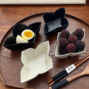 漫生活老板娘四叶花边味碟小号水果碟茶食点心碟蘸料碟零食碟调味