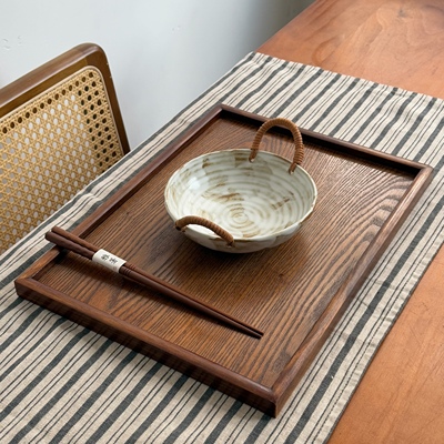 漫生活老板娘家用用餐托盘餐厅民宿茶盘点心盘甜品盘手托盘餐具盘