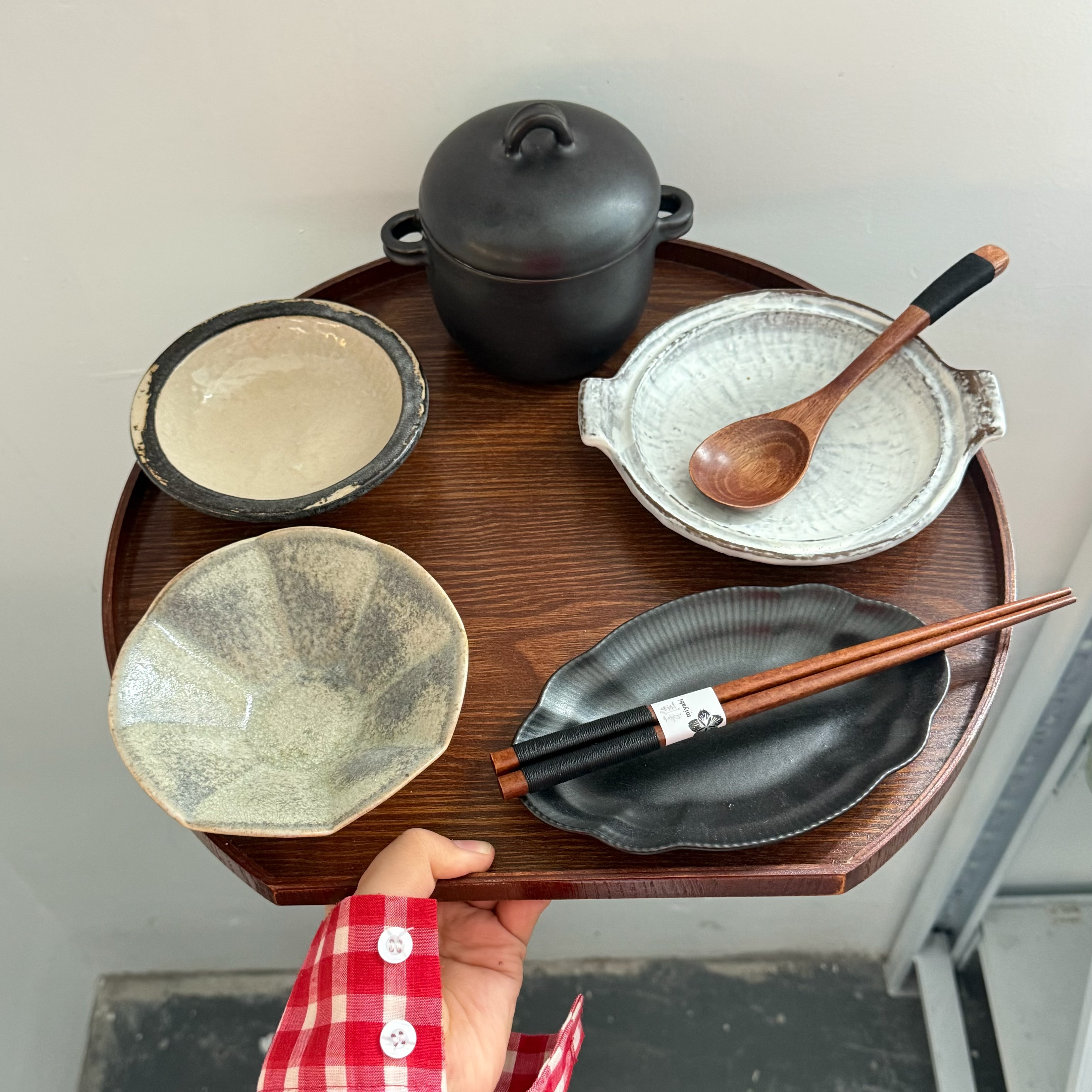 漫生活老板娘 黑釉如墨 复古侘寂风粗陶餐具套装一人食炖盅家用