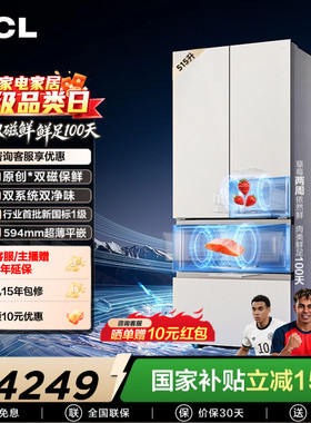TCL双磁鲜515升双系统零嵌冰箱