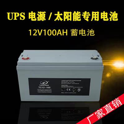 12v100Ah免维护蓄电池太阳能直流屏发电机UPS机房电瓶通用12v65A