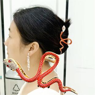 生肖龙形发夹女2024新款后脑勺抓夹高级感金属中号适合发量少夹子