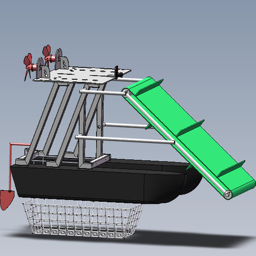 solidworks 水中垃圾收集器 sw三维模型