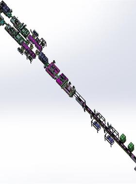 新能源锂动力电池电芯组装PACK线X2769 3D图纸 机械设计素材 SCAD