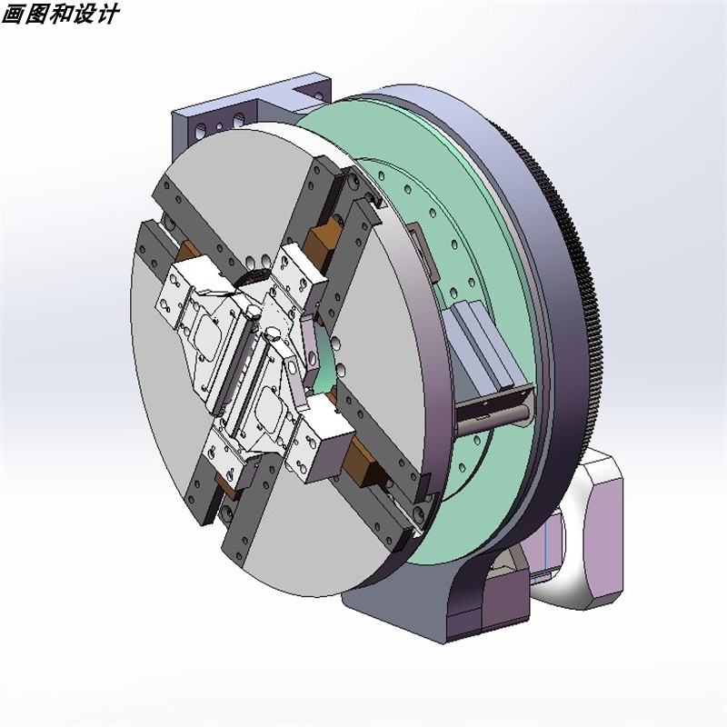 激光切管机卡盘 X2503 3D图纸 机械设计素材 SW模型