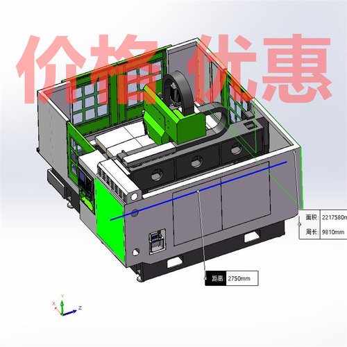 1513数空钻攻中心雕刻机X29793D图纸机械设计素材SW模型