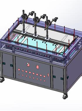 环形喷涂机原文件工程图 X2679 3D图纸 机械设计素材 SW模型CAD