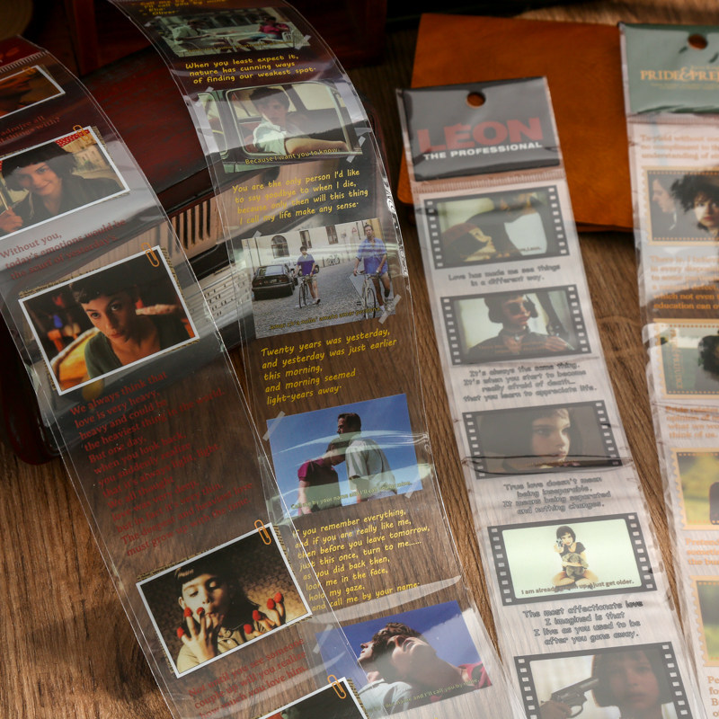 长条胶带贴纸电影记忆ins怀旧复古diy创意学生手帐装饰拼贴素材包,文具电教/文化用品/商务用品,贴纸/立体贴纸,淘宝优惠券,粉丝福利购,淘宝优惠卷