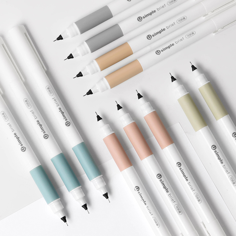 白雪可换囊直液式走珠笔全针管笔