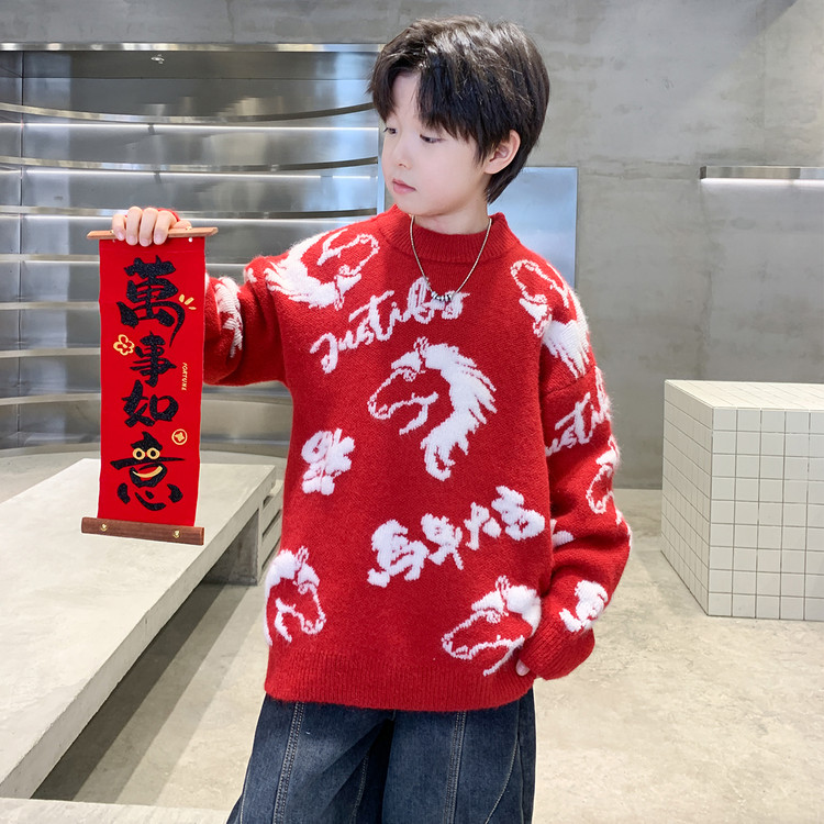 男童毛衣2025新款大儿童