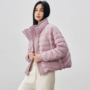 韩版立领轻薄短款羽绒服女文艺百搭25冬季新款小个子时尚保暖外套