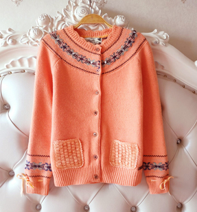 2023新品秋冬季女生羊毛开衫针织毛衣外套甜美洋气毛衣学生加厚潮