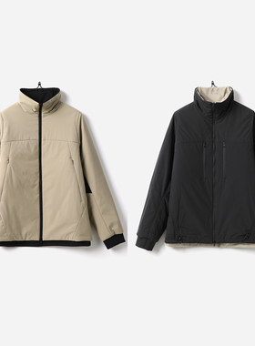 茉莉雅集户外休闲双面穿绗棉保暖舒适立领棉服外套女WWT07320