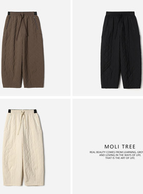 茉莉雅集 意大利OLMETEX棉感保暖舒适松紧腰奶奶裤棉裤WKZ07266