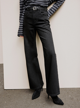 茉莉雅集复古休闲土耳其全棉ORTA微喇牛仔裤长裤女WKZ05243