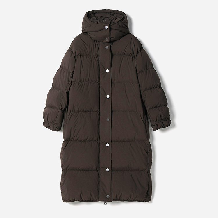 意大利Olmetex棉感料可追溯90白鹅绒面包款长款羽绒服 WYR07049